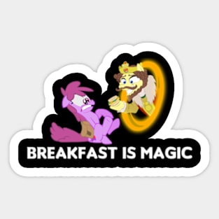 Breakfast is magic Sticker